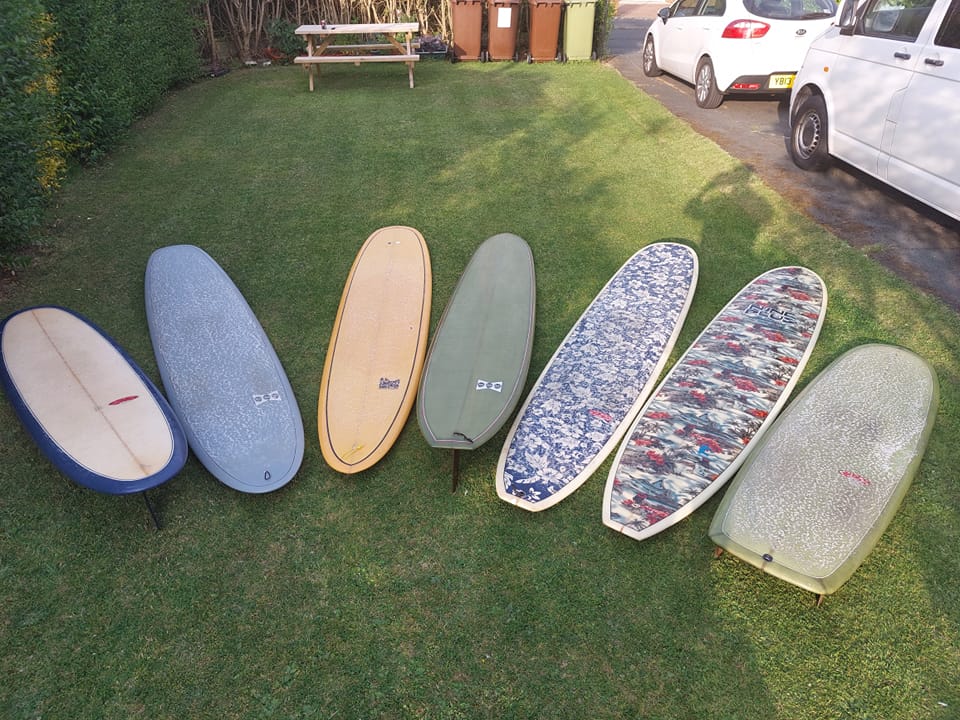 some surfboards